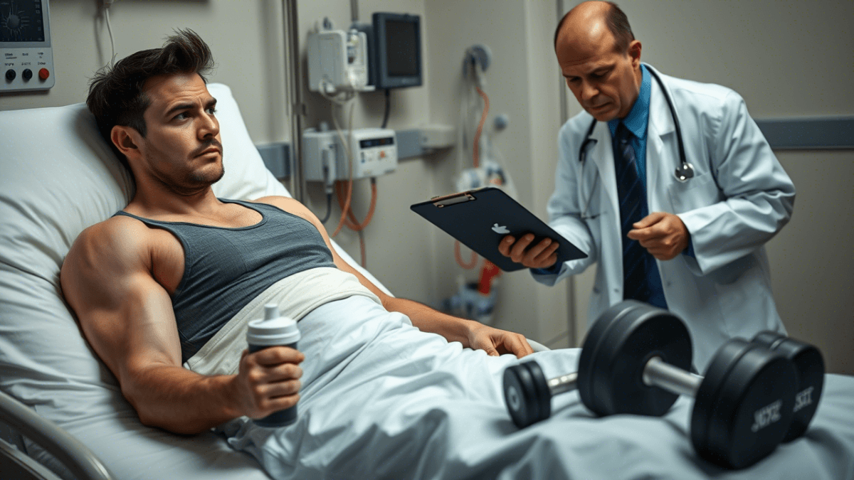 rapid weight loss dangers, gym trainer paralysis, extreme dieting risks, sudden weight loss side effects, muscle loss and paralysis, unhealthy weight loss consequences,